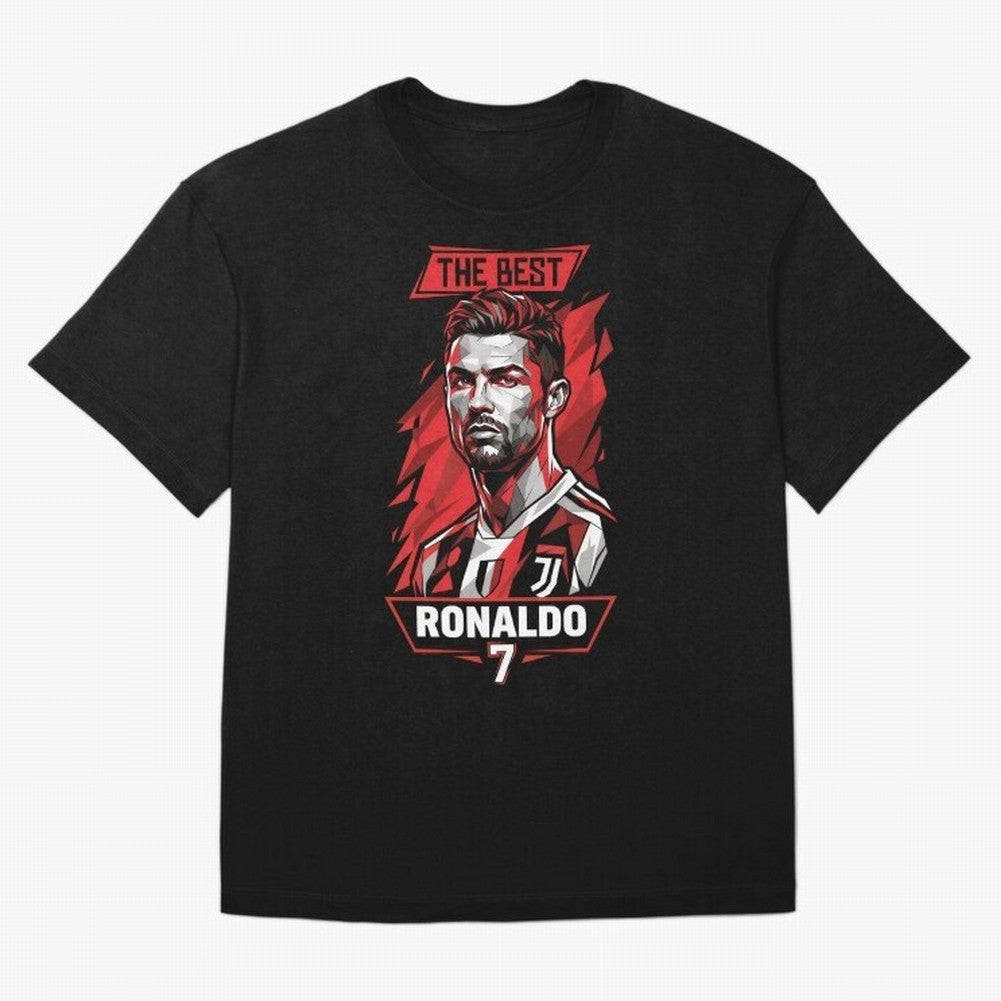 Cristiano Ronaldo CR7 Geometric Vector Portrait Oversized T-Shirt Celebrate the Magic of the FIFA World Cup 2026 Journey through Messi and Cristiano Ronaldo Highlights, Brazil Pride, Goal Celebration Energy, Supporter Heritage, Football Icons and