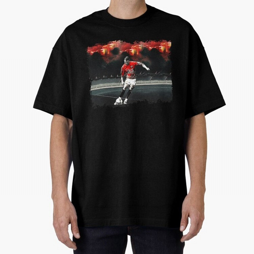 Cristiano Ronaldo 2008 Shoot 8K Oversized T-Shirt Experience the Global Stage of FIFA World Cup 2026 Group Stage for Fans of Messi and Cristiano Ronaldo and England, Bringing Vintage Soccer Flavor, Modern Football Stars, National Flags and Final