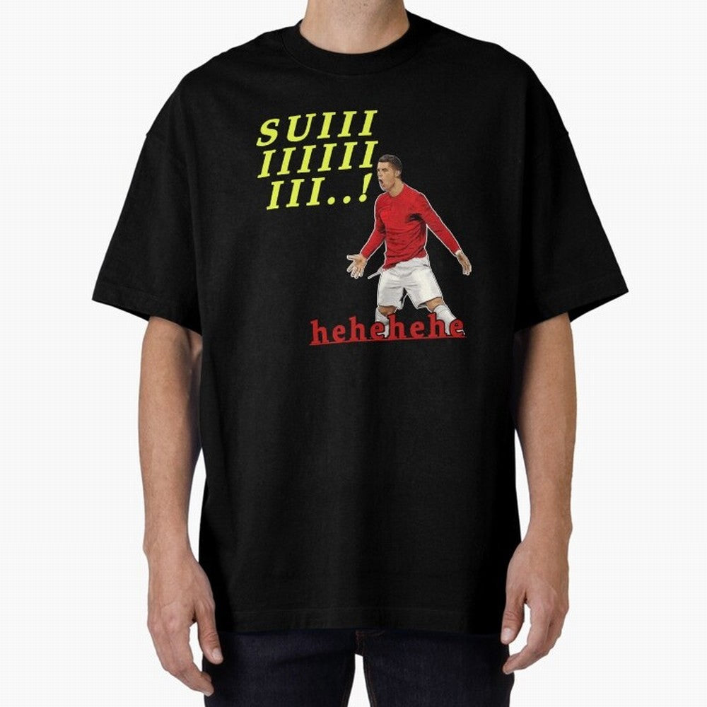 Hehehe suiii !! Cristiano ronaldo goal Oversized T-Shirt Experience the Global Stage of Global Football Passion for FIFA World Cup 2026, Made for Mbappe and Neymar, Netherlands, Global Supporter Spirit, Legendary Goals, National Colors and