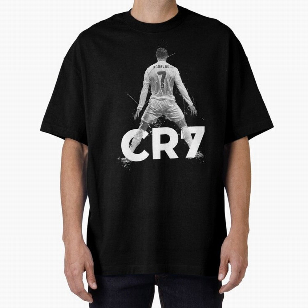 Cristiano Ronaldo Oversized T-Shirt Show Match Day Excitement for Match Day Hype around FIFA World Cup 2026 USA Canada Mexico, Haaland and Mbappe, Argentina, France and Brazil, Global Supporter Spirit, Legendary Goals, National Colors and