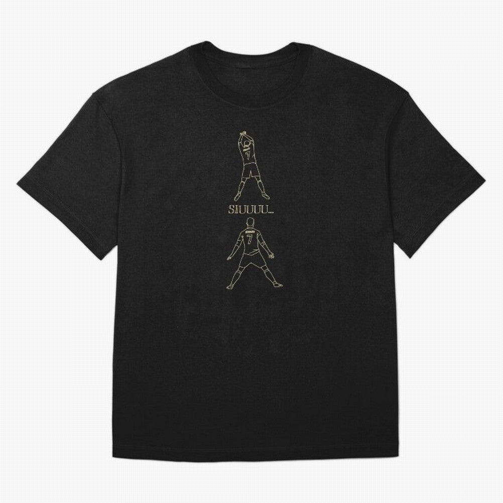 Cristiano Ronaldo siuuu Oversized T-Shirt Remember Iconic Moments from FIFA World Cup 2026 USA Canada Mexico for Fans of Haaland and Mbappe and Argentina, France and Brazil, Bringing Tournament Hype, Historic Matchups, Family Viewing Parties and