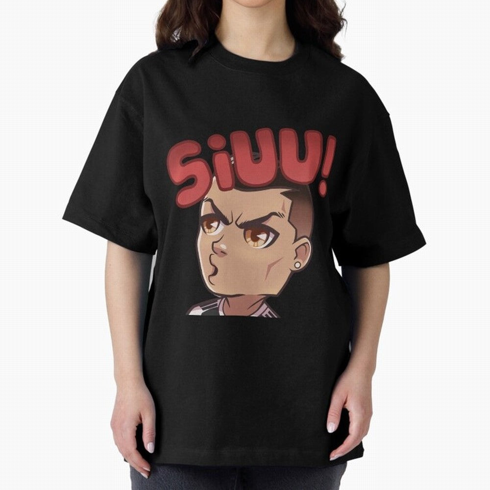 Cristiano Ronaldo Siuuu Oversized T-Shirt Represent Football Lovers during the FIFA World Cup 2026 Journey through Messi and Cristiano Ronaldo Highlights, Germany Pride, Game Day Rituals, Football Legends, Country Pride and the Road to the Final;