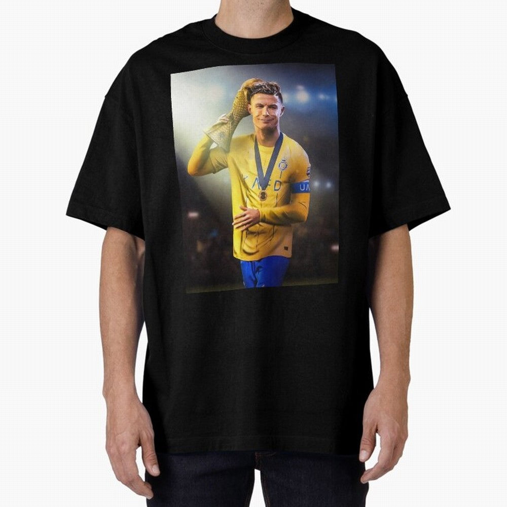 Cristiano Ronaldo Oversized T-Shirt Join Supporters Worldwide for the FIFA World Cup 2026 USA Canada Mexico Journey through CR7 Highlights, England Pride, Stadium Chants, National Pride, Trophy Dreams and Unforgettable Football Memories; Perfect