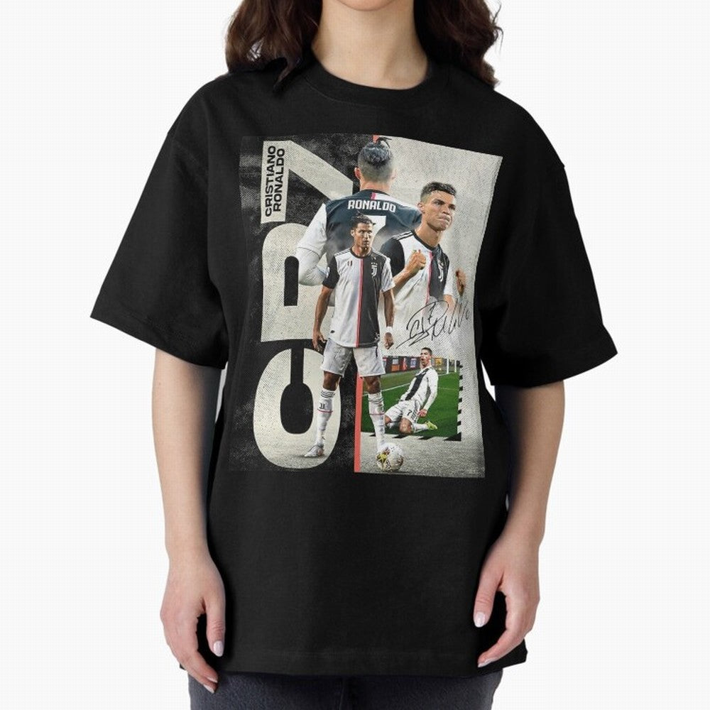 Cristiano Ronaldo Goals Oversized T-Shirt Honor Global Football Passion for FIFA World Cup 2026, Filled with Cristiano Ronaldo, Haaland and CR7, Argentina, France and Brazil, Tournament Hype, Historic Matchups, Family Viewing Parties and Global