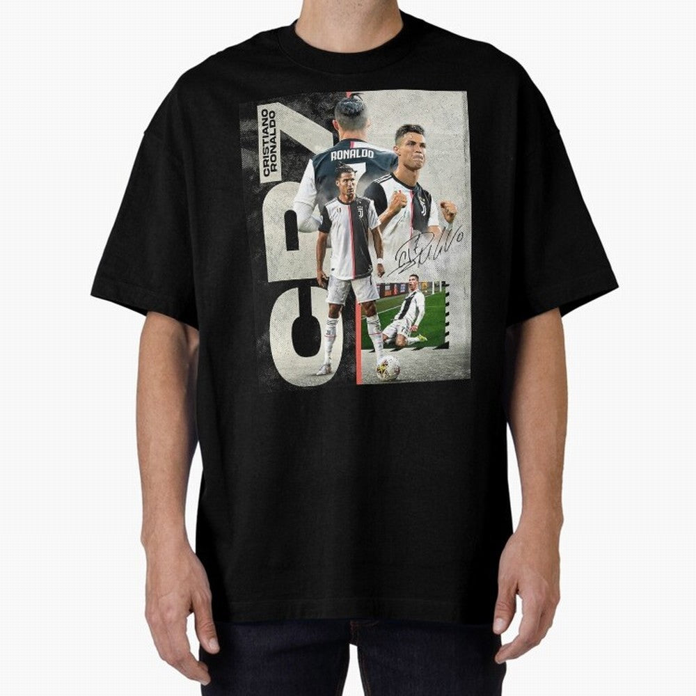 Cristiano Ronaldo Goals Oversized T-Shirt Honor Global Football Passion for FIFA World Cup 2026, Filled with Cristiano Ronaldo, Haaland and CR7, Argentina, France and Brazil, Tournament Hype, Historic Matchups, Family Viewing Parties and Global