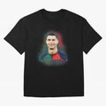 Cristiano Ronaldo digital art Oversized T-Shirt Carry FIFA World Cup 2026 USA Canada Mexico with Neymar, England and Germany Energy, Sports Nostalgia, International Competition, Famous Players and Unforgettable Victories; Ideal for Fans Who Follow