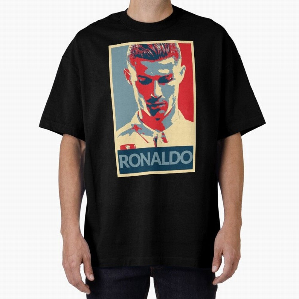 Cristiano Ronaldo Oversized T-Shirt Bring Trophy Dreams to Global Football Passion for FIFA World Cup 2026 USA Canada Mexico, Driven by Neymar, Haaland and Cristiano Ronaldo, France, Football History, Final Match Energy, Crowd Noise and Once in a