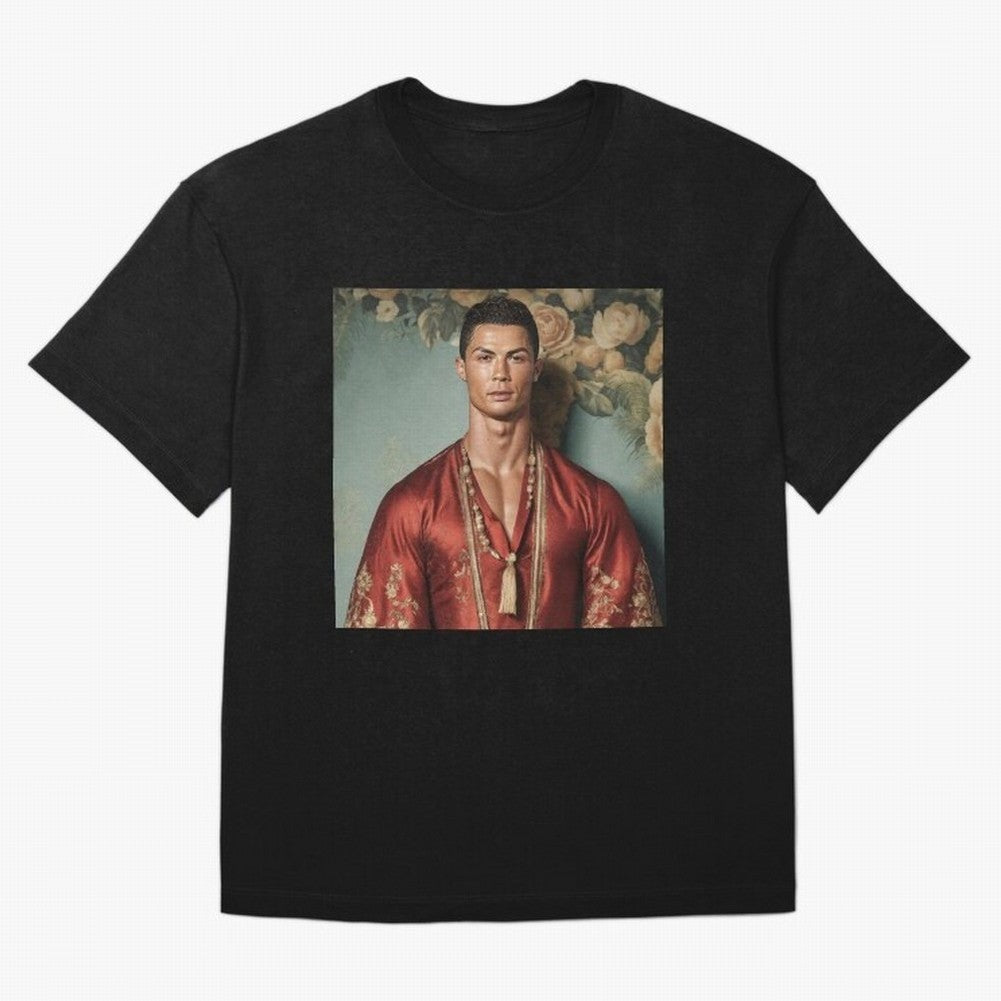 Cristiano Ronaldo Oversized T-Shirt Fuel Global Football Passion for FIFA World Cup 2026 USA Canada Mexico, Centered on Messi and Cristiano Ronaldo, Portugal, Championship Spirit, Famous Goals, Roaring Crowds and International Football Unity; Made