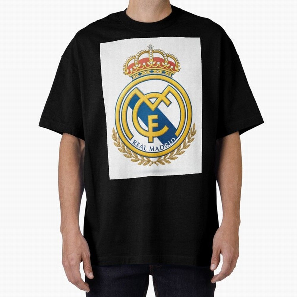 Real Futbol Bernab¨¦u Oversized T-Shirt Celebrate the Stars of the FIFA World Cup 2026 Journey through CR7 and Messi Highlights, Netherlands Pride, Championship Spirit, Famous Goals, Roaring Crowds and International Football Unity; Great for