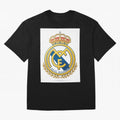 Real Futbol Bernab¨¦u Oversized T-Shirt Celebrate the Stars of the FIFA World Cup 2026 Journey through CR7 and Messi Highlights, Netherlands Pride, Championship Spirit, Famous Goals, Roaring Crowds and International Football Unity; Great for