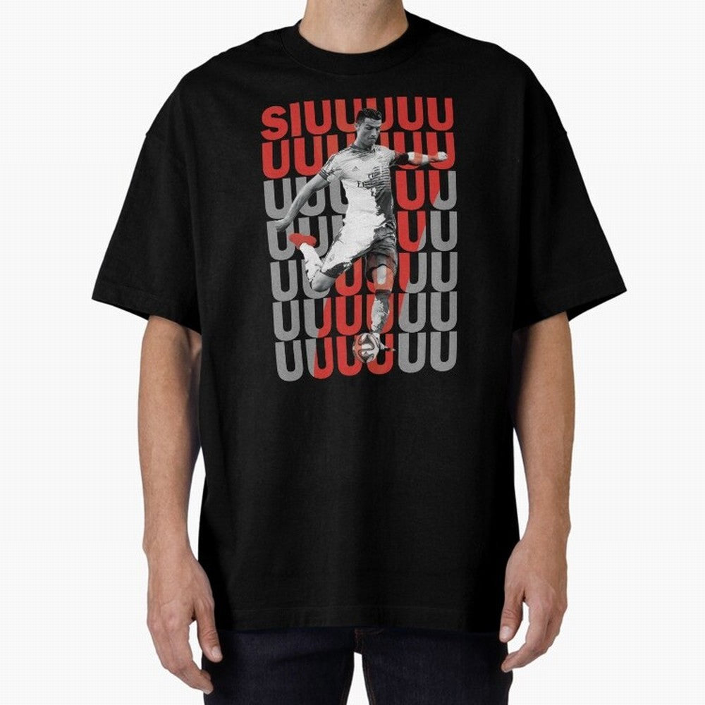 Siuuuuuu Cristiano Ronaldo Oversized T-Shirt Honor the Beautiful Game during FIFA World Cup 2026 Spirit, Made for Argentina and Brazil, Messi and Cristiano Ronaldo, Match Day Excitement, Supporter Culture, Golden Goals and Global Football Passion;