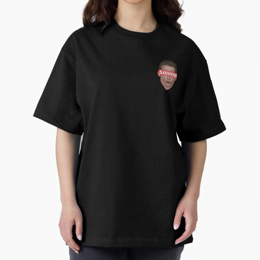 SIIII - Cristiano Ronaldo - Floating Head Oversized T-Shirt Celebrate Classic Football Spirit in Match Day Hype around FIFA World Cup 2026, Haaland, Argentina, France and Brazil, Vintage Soccer Flavor, Modern Football Stars, National Flags and