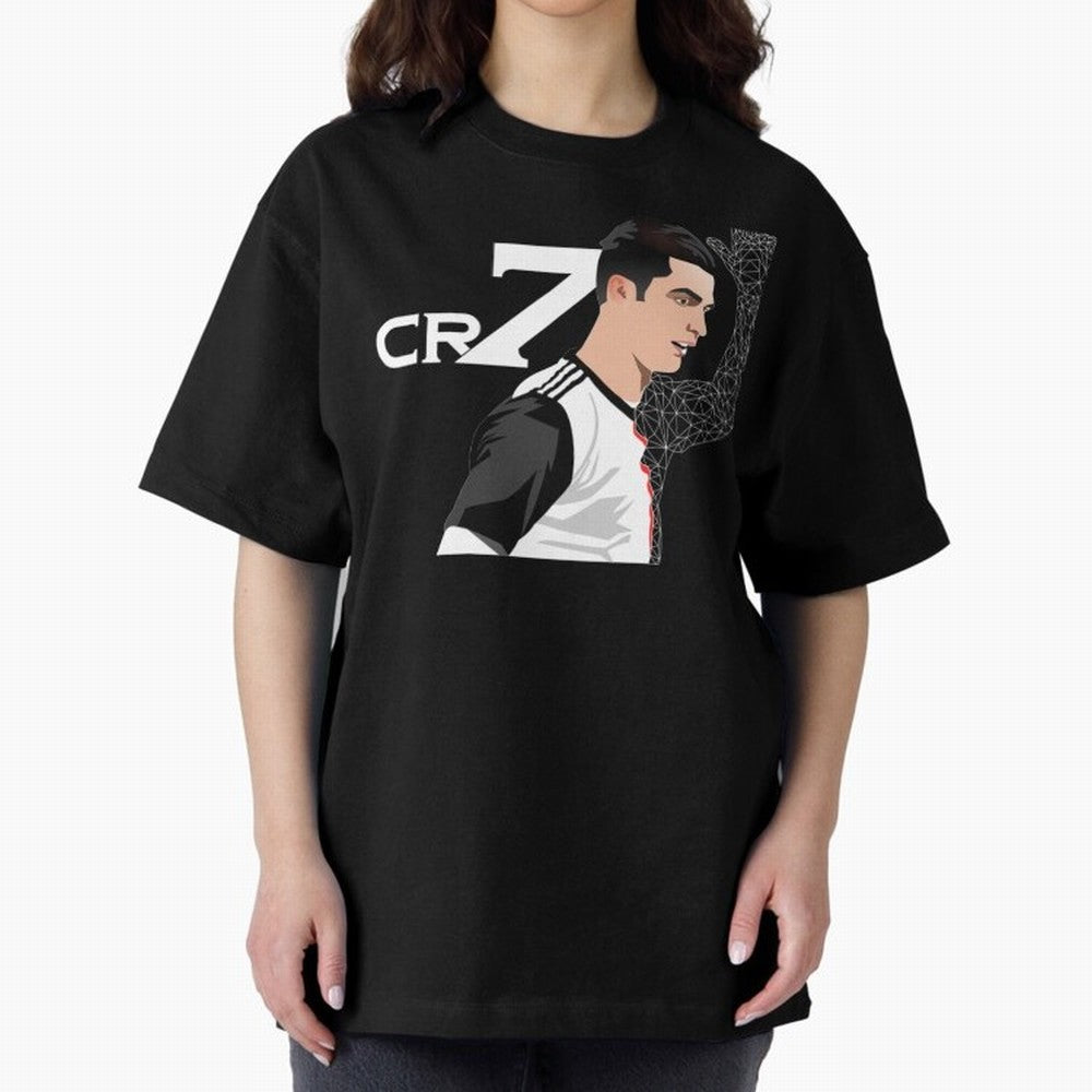 Cristiano Ronaldo 7 Cristiano Ronaldo Cristiano Oversized T-Shirt Relive Legendary Nights from Global Football Passion for FIFA World Cup 2026 USA Canada Mexico, with Haaland, Argentina, France and Brazil, Supporter Pride, Iconic Celebrations,