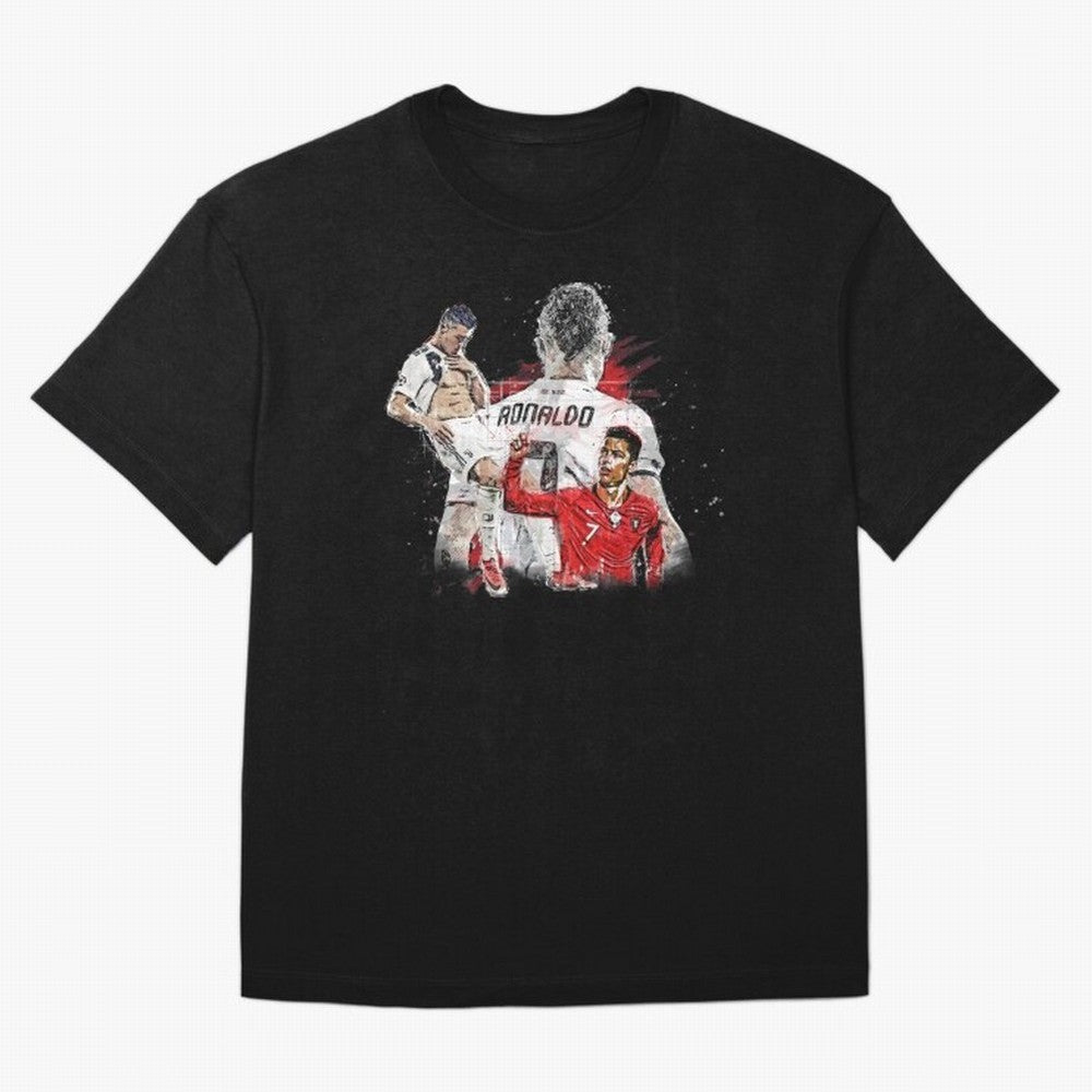 Cristiano Ronaldo Cristiano Ronaldo Oversized T-Shirt Get Ready for FIFA World Cup 2026 USA Canada Mexico Capturing Messi, France Energy, Worldwide Fan Energy, Dramatic Goals, Stadium Lights and Championship Celebrations; Great for Watch Parties,