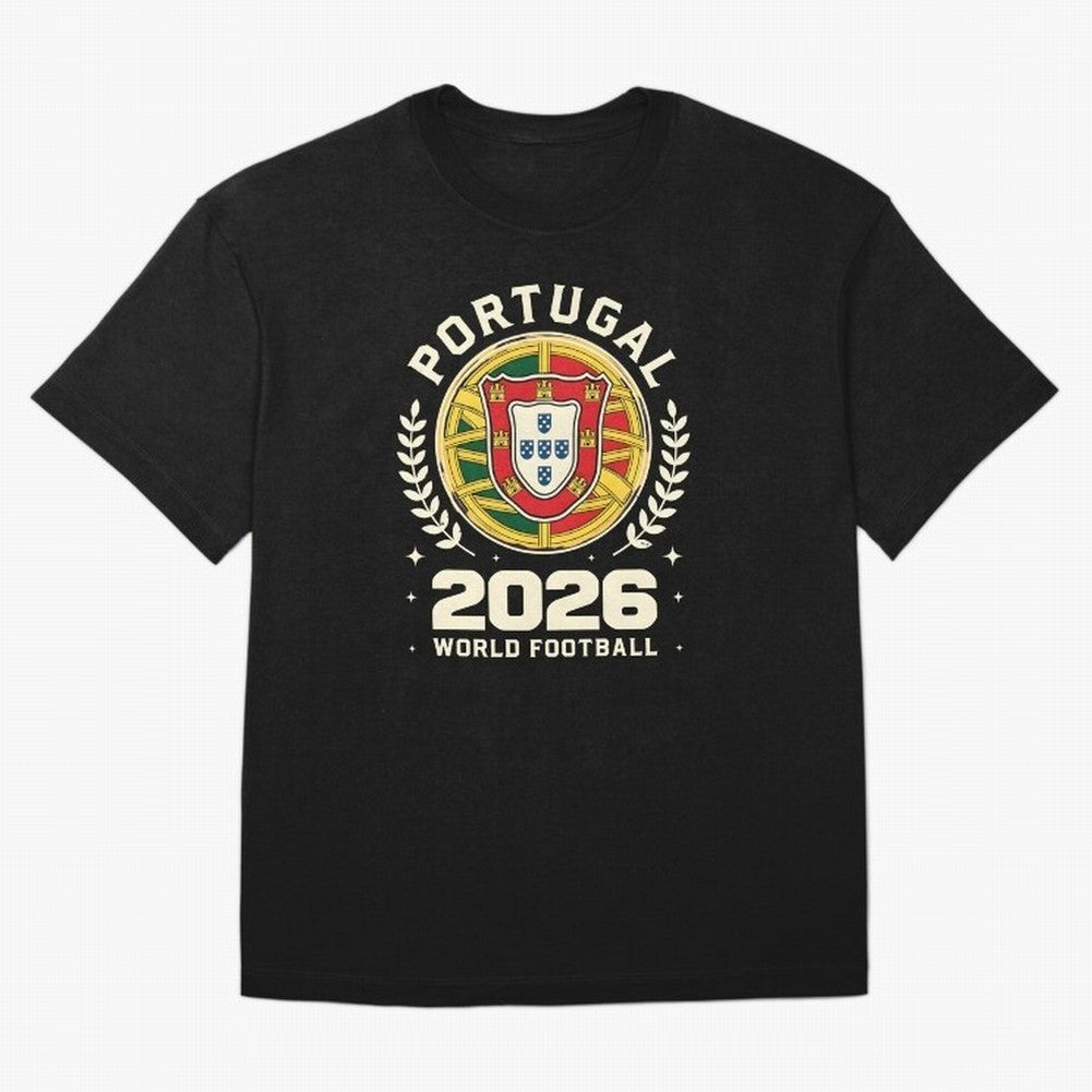 Portugal 2026 World Football Oversized T-Shirt Live for the Drama of Global Football Passion for FIFA World Cup 2026 Group Stage, Featuring Haaland and Mbappe, England, Football Passion, Legendary Performances, Festival Vibes and Supporter