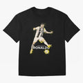 Cristiano Ronaldo Cristiano Ronaldo Oversized T-Shirt Celebrate the Road through Match Day Hype around FIFA World Cup 2026, Haaland and Mbappe, Brazil, Vintage Soccer Flavor, Modern Football Stars, National Flags and Final Night Emotion; Perfect