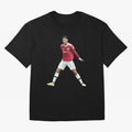 Ronaldo in Flight Oversized T-Shirt Wear the Spirit of Match Day Hype around FIFA World Cup 2026, CR7 and Messi, England, France and Netherlands, Stadium Memories, Football Loyalty, International Chants and Championship Tradition; Perfect for