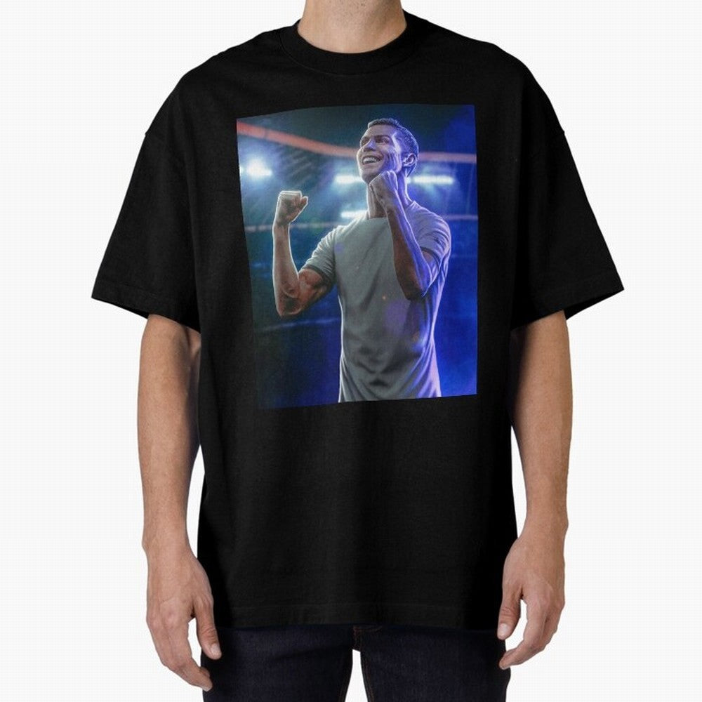 Cristiano Ronaldo Oversized T-Shirt Feel International Energy from FIFA World Cup 2026 Centered on CR7, Argentina Energy, Stadium Memories, Football Loyalty, International Chants and Championship Tradition; Great for Watch Parties, Sports Bars,