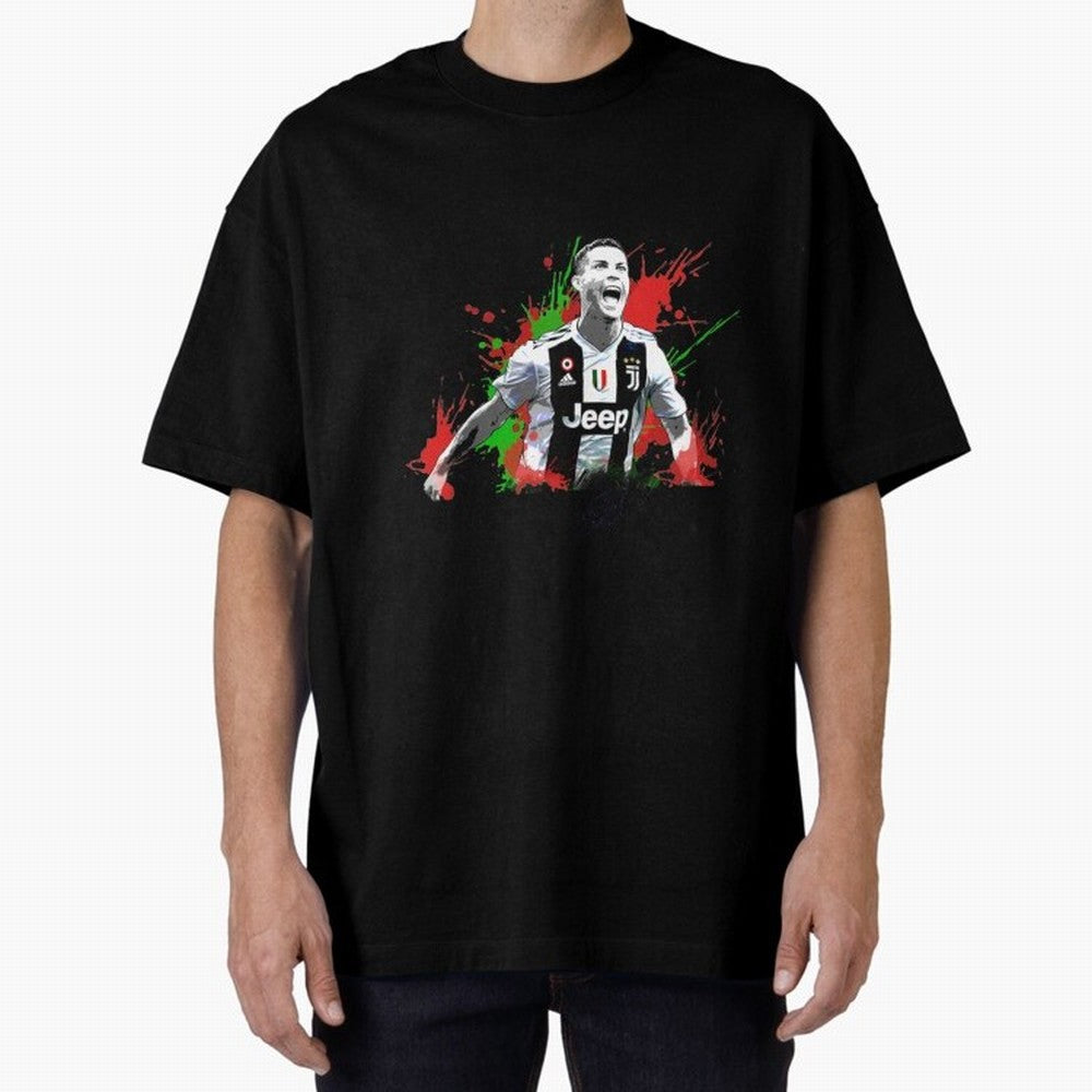 Cristiano Ronaldo Cristiano Ronaldo Oversized T-Shirt Celebrate Golden Goal Energy in the FIFA World Cup 2026 Journey through CR7 and Messi Highlights, Spain and Netherlands Pride, Football History, Final Match Energy, Crowd Noise and Once in a