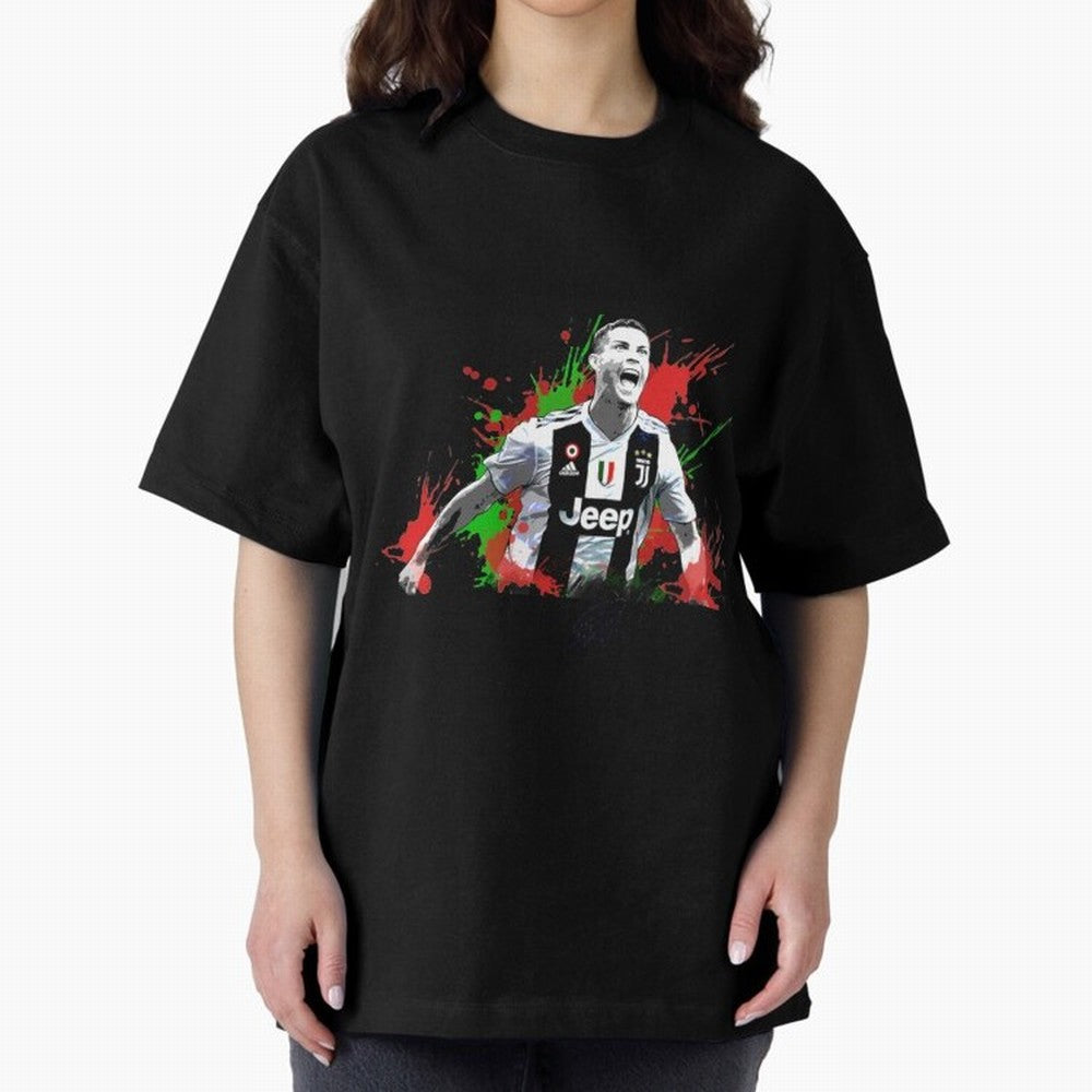 Cristiano Ronaldo Cristiano Ronaldo Oversized T-Shirt Celebrate Golden Goal Energy in the FIFA World Cup 2026 Journey through CR7 and Messi Highlights, Spain and Netherlands Pride, Football History, Final Match Energy, Crowd Noise and Once in a