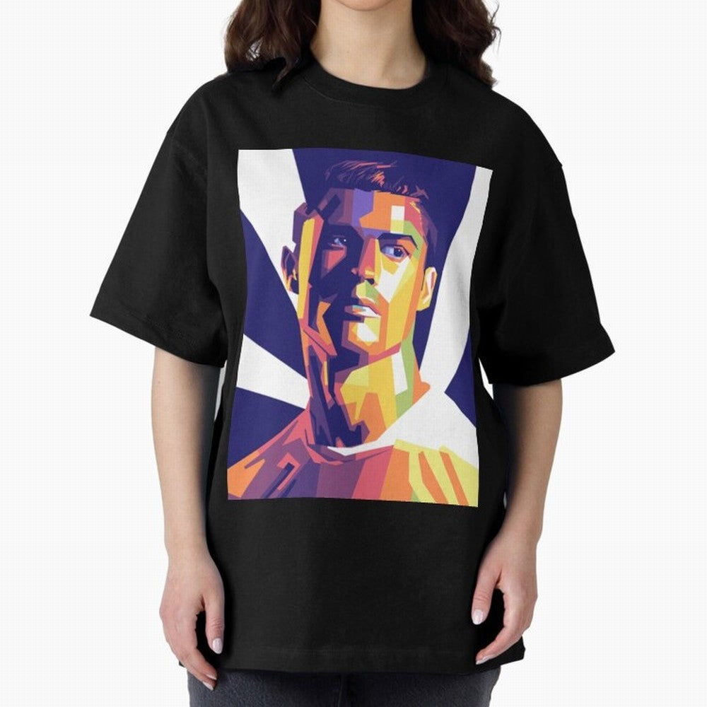 Cristiano Ronaldo cristiano ronaldo Oversized T-Shirt Discover Match Day Hype around FIFA World Cup 2026 USA Canada Mexico, Messi, CR7 and Mbappe, Argentina and Brazil, Game Day Rituals, Football Legends, Country Pride and the Road to the Final;