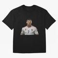 Sticker Ronaldo 2024 Oversized T-Shirt Show Your Love for FIFA World Cup 2026 Group Stage Driven by Cristiano Ronaldo, Haaland and CR7, England Energy, Vintage Soccer Flavor, Modern Football Stars, National Flags and Final Night Emotion; Great for