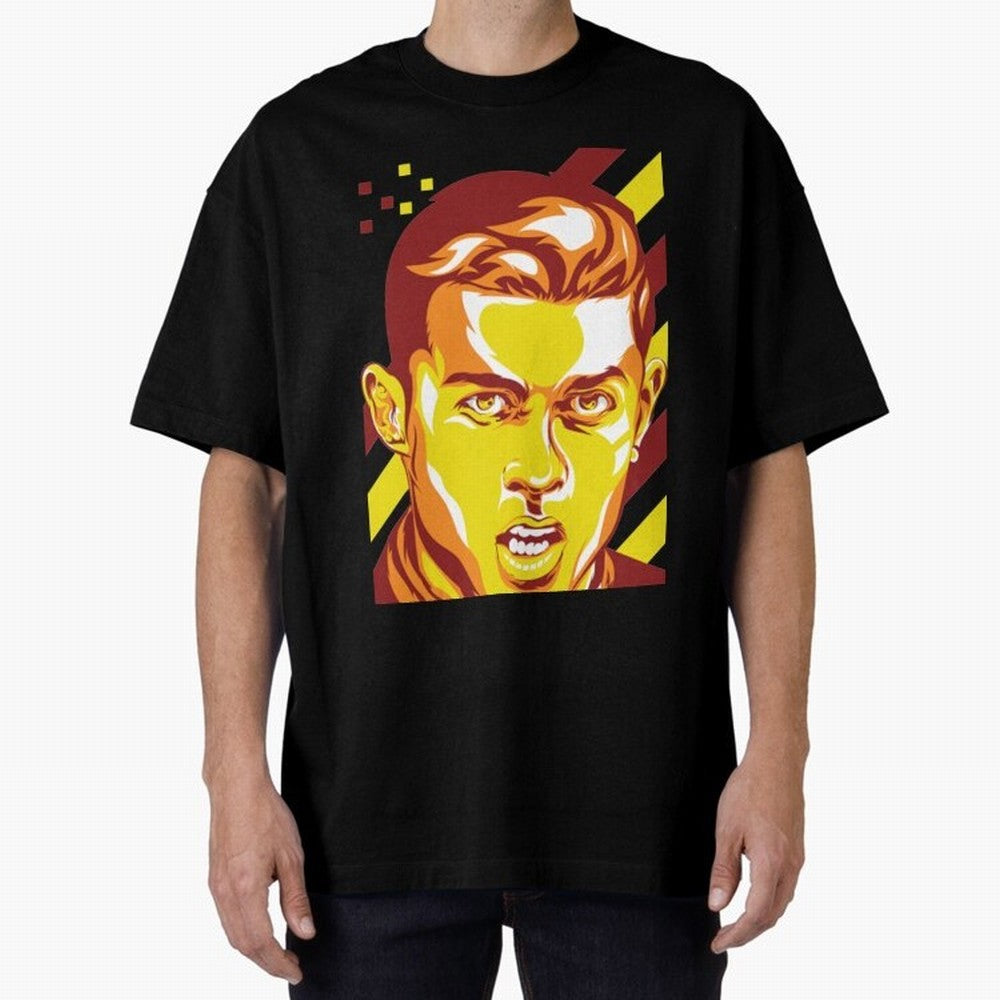 Cristiano Ronaldo Cristiano Ronaldo Oversized T-Shirt Experience the Global Stage of Global Football Passion for FIFA World Cup 2026 USA Canada Mexico, Inspired by CR7, Brazil, Championship Spirit, Famous Goals, Roaring Crowds and International