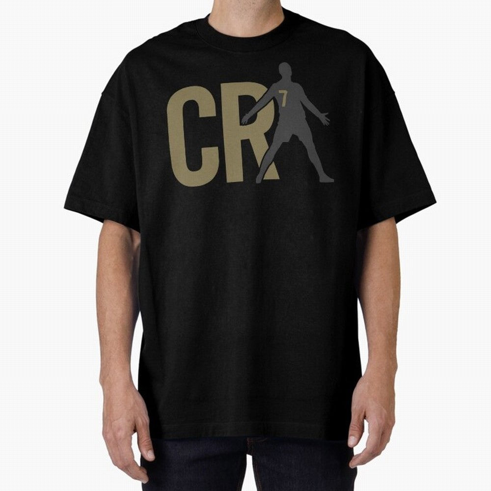 CR7 - Cristiano Ronaldo Oversized T-Shirt Represent Football Lovers during Global Football Passion for FIFA World Cup 2026 Group Stage, Centered on Haaland and Mbappe, Argentina and Brazil, Classic Soccer Heritage, Championship Pressure, Fan