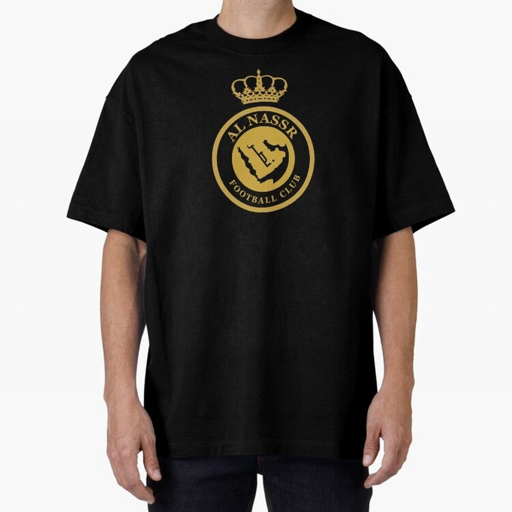 Al-Nassr Football Club - Oversized T-Shirt Bring Retro Soccer Energy to FIFA World Cup 2026 USA Canada Mexico Spirit, Built around Argentina and Brazil, Neymar, Football Festival Excitement, Trophy Ambitions, Country Rivalries and Star Player Buzz;