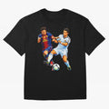 2 GOATS Oversized T-Shirt Share FIFA World Cup 2026 Group Stage for Fans of CR7 and Messi and Germany, Bringing Soccer Culture, Superstar Moments, National Team Dreams and Competitive Fire; Great for Watch Parties, Sports Bars, Family Nights, Fan