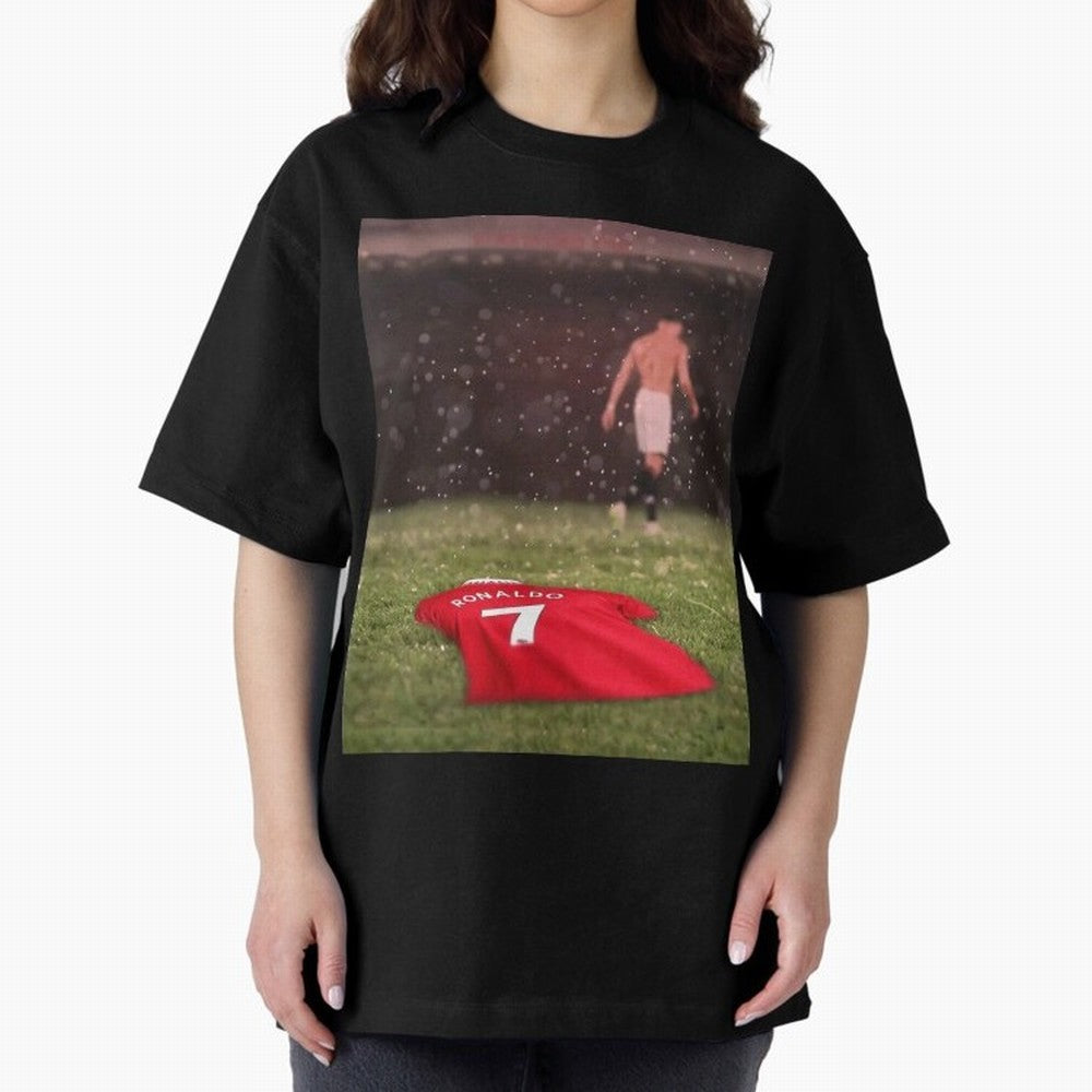 Cristiano Ronaldo Oversized T-Shirt Show Your Tournament Heart for FIFA World Cup 2026 USA Canada Mexico Highlighting Messi, CR7 and Mbappe, Brazil Energy, Stadium Chants, National Pride, Trophy Dreams and Unforgettable Football Memories; Made for