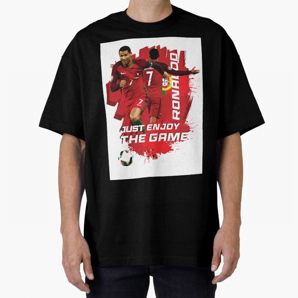 Cristiano Ronaldo Oversized T-Shirt Show Your Tournament Heart for FIFA World Cup 2026 Group Stage for Fans of Messi, CR7 and Mbappe and Argentina, Bringing Tournament Hype, Historic Matchups, Family Viewing Parties and Global Sports Pride; Made