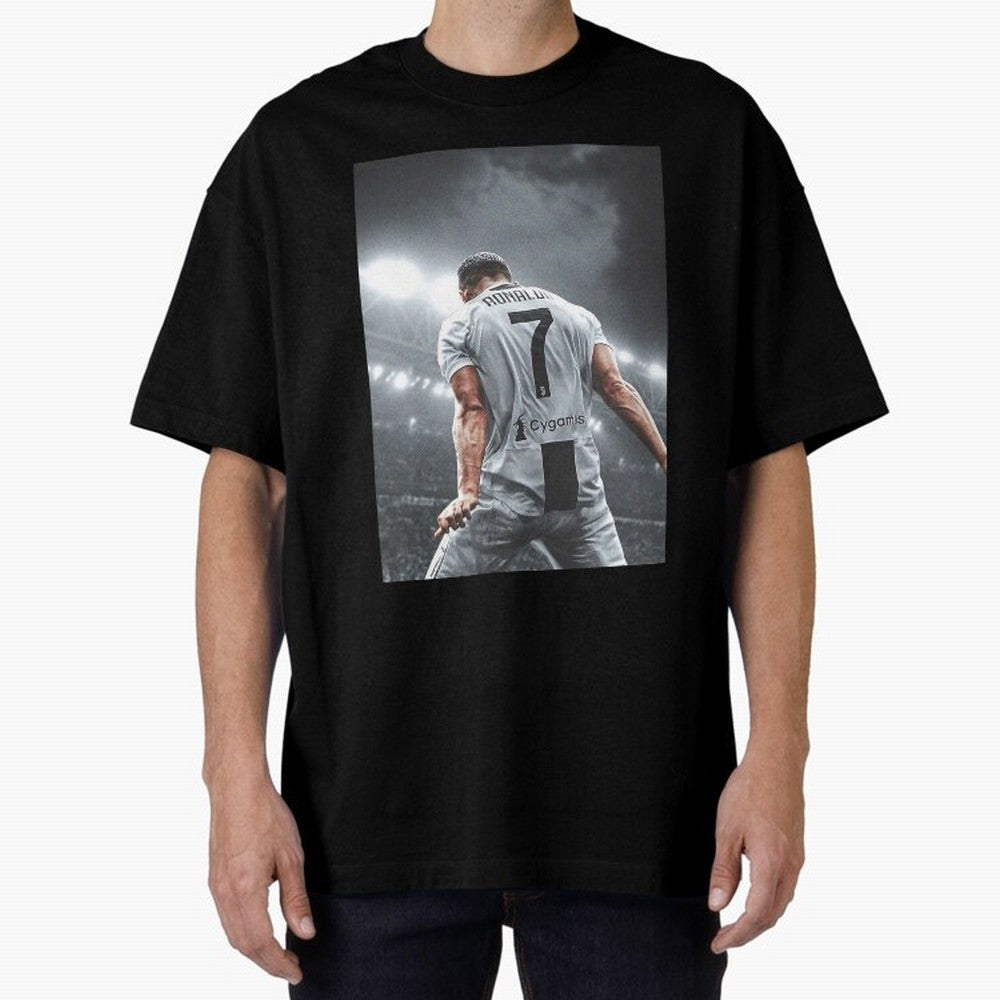 Glorious Oversized T-Shirt Capture Stadium Memories from Global Football Passion for FIFA World Cup 2026, Inspired by Cristiano Ronaldo, Haaland and CR7, Argentina and Brazil, Tournament Hype, Historic Matchups, Family Viewing Parties and Global