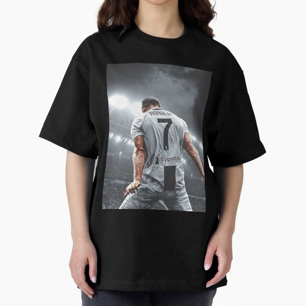 Glorious Oversized T-Shirt Capture Stadium Memories from Global Football Passion for FIFA World Cup 2026, Inspired by Cristiano Ronaldo, Haaland and CR7, Argentina and Brazil, Tournament Hype, Historic Matchups, Family Viewing Parties and Global