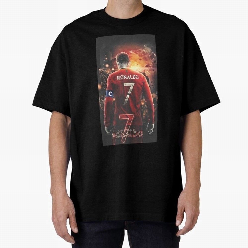 At Back Oversized T-Shirt Bring World Football Passion into Match Day Hype around FIFA World Cup 2026, CR7, Netherlands, Stadium Memories, Football Loyalty, International Chants and Championship Tradition; Great for Supporters Who Love Legendary