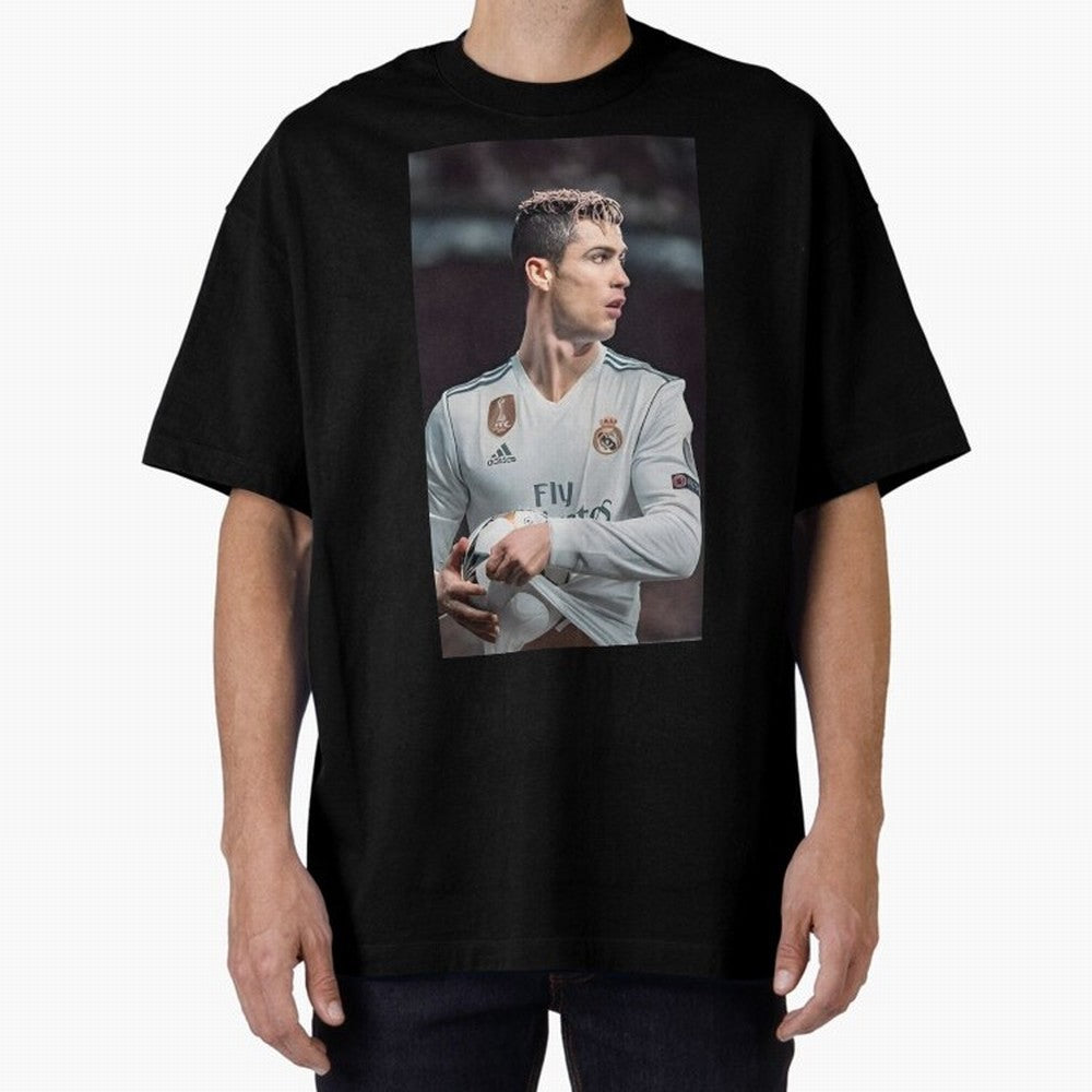 Cr7 Oversized T-Shirt Celebrate Fan Culture around Global Football Passion for FIFA World Cup 2026 USA Canada Mexico, Featuring Messi, Portugal, Spain and Germany, Football Passion, Legendary Performances, Festival Vibes and Supporter Community;