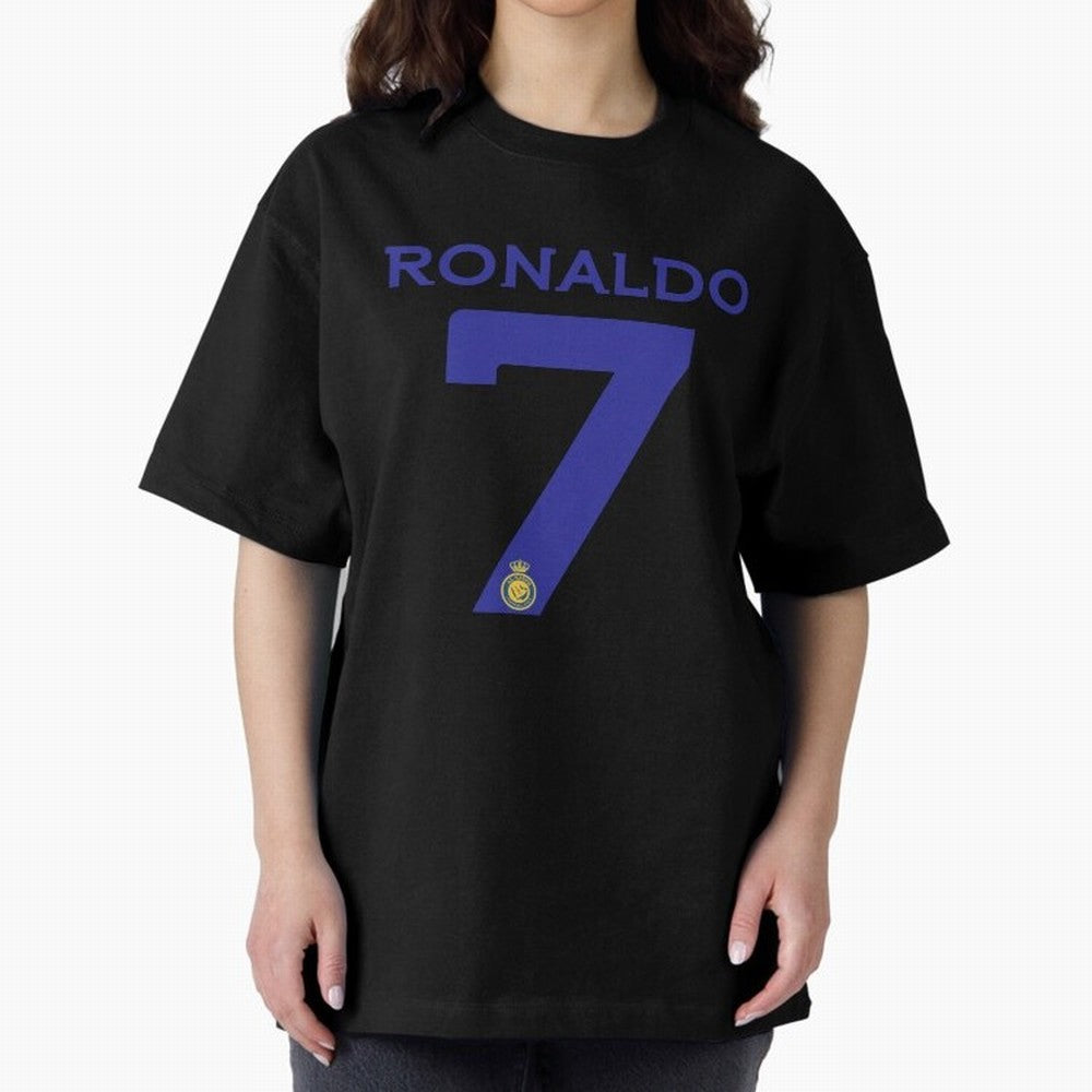 Ronaldo 7 Al-Nassr Football Club - Oversized T-Shirt Bring Champion Energy into FIFA World Cup 2026 Group Stage Spirit, Celebrating England, CR7 and Messi, Match Day Excitement, Supporter Culture, Golden Goals and Global Football Passion; Perfect