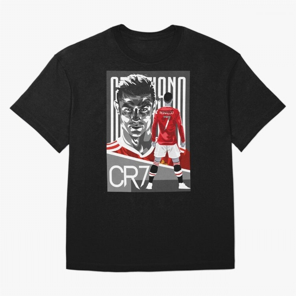 Cristiano Ronaldo in Red Oversized T-Shirt Celebrate Unforgettable Nights in the FIFA World Cup 2026 USA Canada Mexico Journey through Cristiano Ronaldo, Haaland and CR7 Highlights, Argentina, France and Brazil Pride, Classic Soccer Heritage,