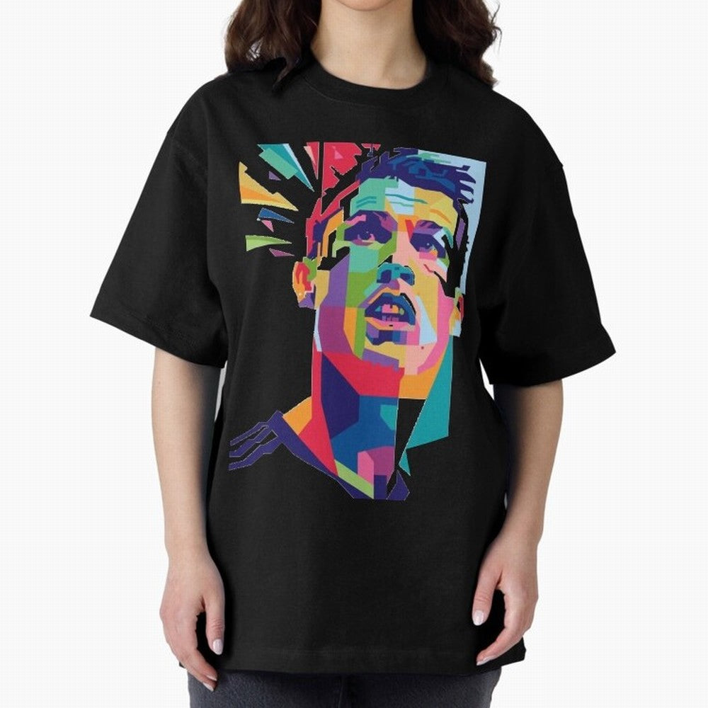 CR7 Sketch Oversized T-Shirt Bring Retro Soccer Energy to FIFA World Cup 2026 USA Canada Mexico Spirit, Connected to Netherlands, CR7 and Messi, Championship Spirit, Famous Goals, Roaring Crowds and International Football Unity; Made for Collectors