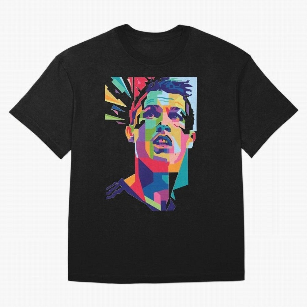 CR7 Sketch Oversized T-Shirt Bring Retro Soccer Energy to FIFA World Cup 2026 USA Canada Mexico Spirit, Connected to Netherlands, CR7 and Messi, Championship Spirit, Famous Goals, Roaring Crowds and International Football Unity; Made for Collectors