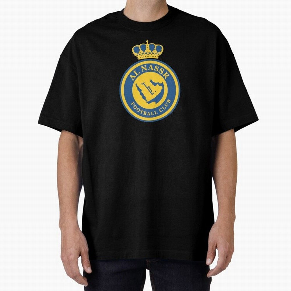 Al-Nassr Football Club - Oversized T-Shirt Celebrate the Magic of FIFA World Cup 2026 USA Canada Mexico for Fans of Messi, Neymar and Mbappe and Argentina, Bringing Football Festival Excitement, Trophy Ambitions, Country Rivalries and Star Player
