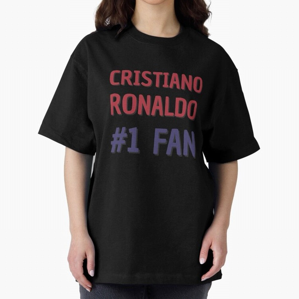 Cristiano Ronaldo - #1 Fan Oversized T-Shirt Cheer through Every Moment of FIFA World Cup 2026 USA Canada Mexico Highlighting Neymar, Haaland and Cristiano Ronaldo, Netherlands Energy, Match Day Excitement, Supporter Culture, Golden Goals and