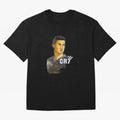 Cristiano Ronaldo digital art Oversized T-Shirt Follow the Road to Global Football Passion for FIFA World Cup 2026 Group Stage, Capturing Mbappe, Argentina and Brazil, Vintage Soccer Flavor, Modern Football Stars, National Flags and Final Night