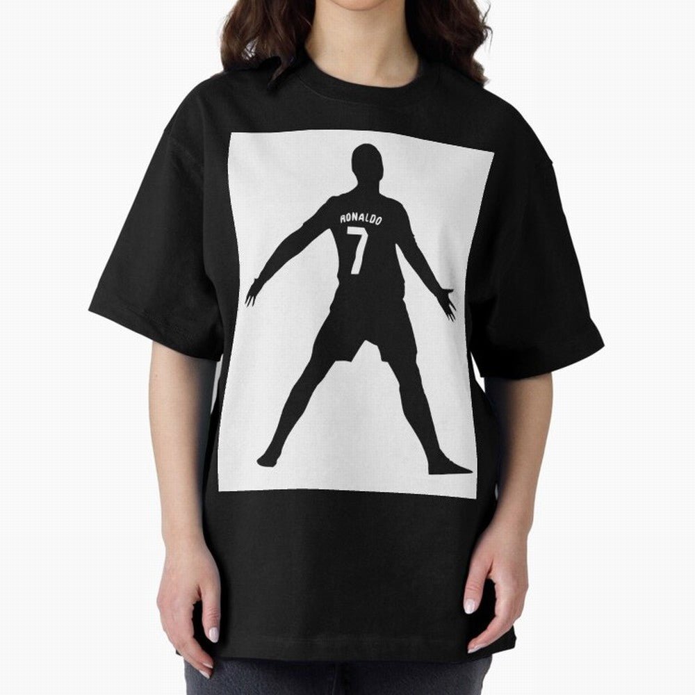 Cristiano Ronaldo #7108 Oversized T-Shirt Represent the Passion of Global Football Passion for FIFA World Cup 2026 USA Canada Mexico, Built around Mbappe and Neymar, England and Germany, Sports Nostalgia, International Competition, Famous Players