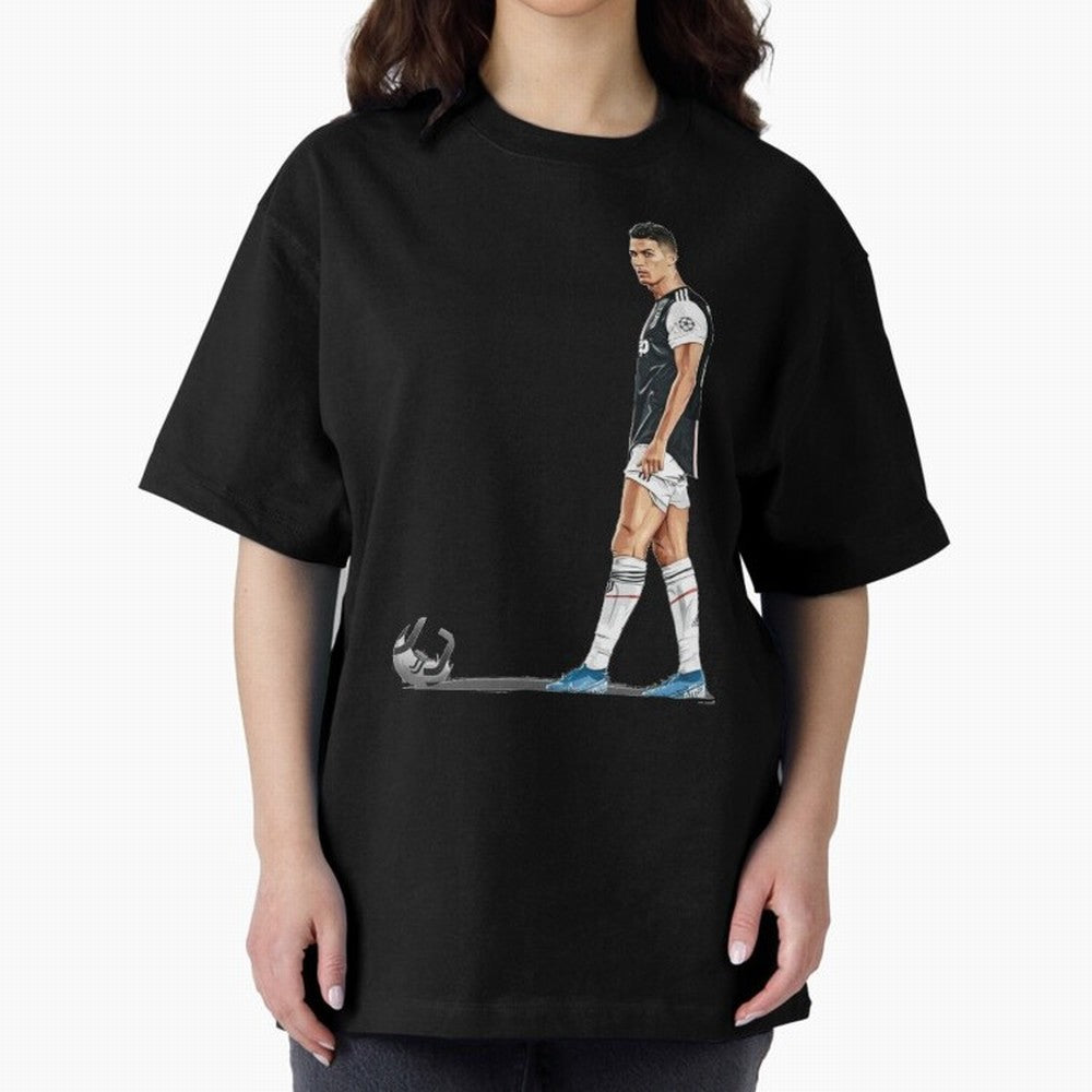 Ronaldo Watercolor Oversized T-Shirt Bring Legendary Rivalry Energy to FIFA World Cup 2026 for Fans of Haaland and Mbappe and Brazil, Portugal and Argentina, Bringing Tournament Hype, Historic Matchups, Family Viewing Parties and Global Sports
