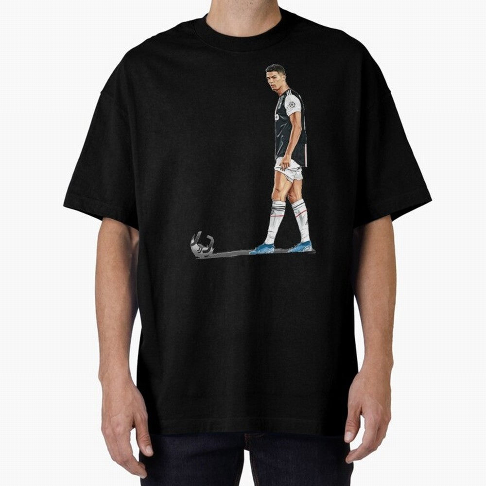 Ronaldo Watercolor Oversized T-Shirt Bring Legendary Rivalry Energy to FIFA World Cup 2026 for Fans of Haaland and Mbappe and Brazil, Portugal and Argentina, Bringing Tournament Hype, Historic Matchups, Family Viewing Parties and Global Sports