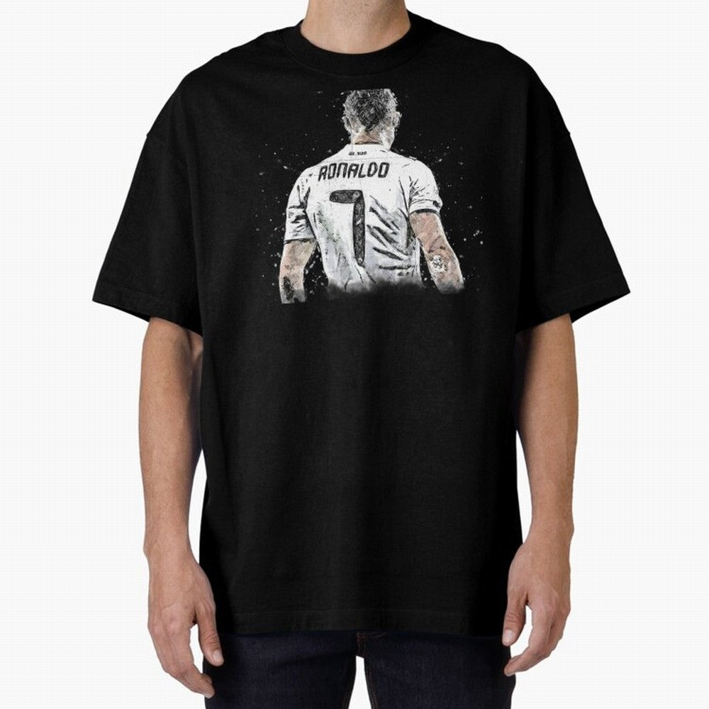 Cristiano Ronaldo Cristiano ronaldo back Oversized T-Shirt Make Every Kick Count in Global Football Passion for FIFA World Cup 2026, Filled with Mbappe and Neymar, Portugal, Spain and Germany, Global Supporter Spirit, Legendary Goals, National