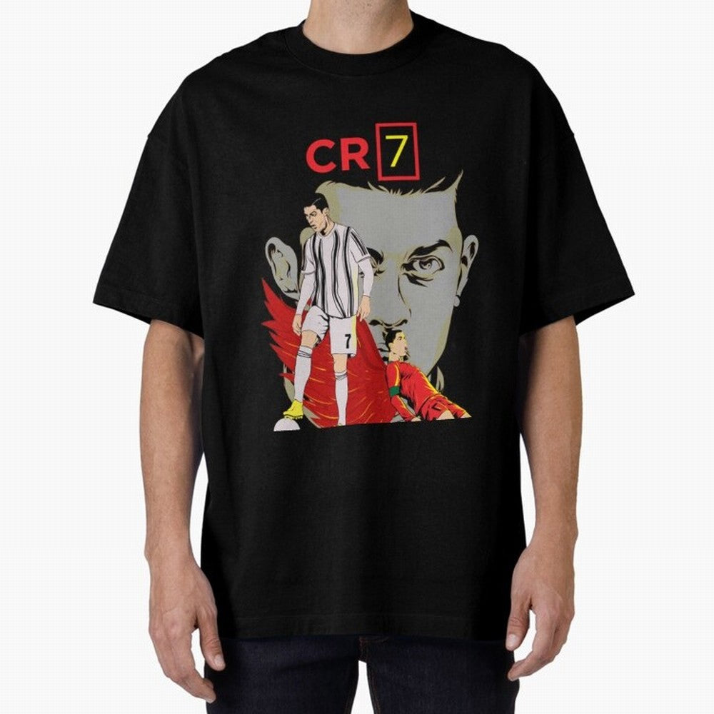 Cristiano Ronaldo Cristiano Ronaldo cr7 Oversized T-Shirt Bring Supporter Culture to FIFA World Cup 2026 Group Stage for Fans of Neymar, Haaland and Cristiano Ronaldo and Argentina and Brazil, Bringing Global Supporter Spirit, Legendary Goals,