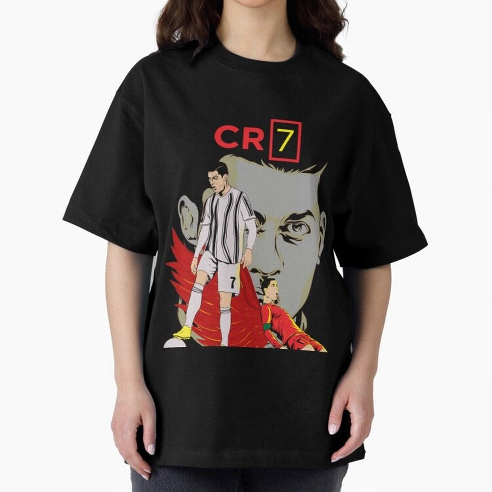 Cristiano Ronaldo Cristiano Ronaldo cr7 Oversized T-Shirt Bring Supporter Culture to FIFA World Cup 2026 Group Stage for Fans of Neymar, Haaland and Cristiano Ronaldo and Argentina and Brazil, Bringing Global Supporter Spirit, Legendary Goals,