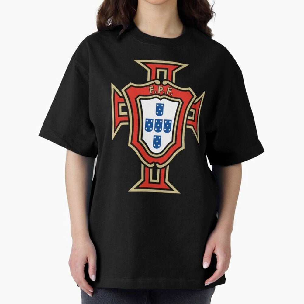 Portugal Soccer Logo Oversized T-Shirt Bring Champion Energy into FIFA World Cup 2026 USA Canada Mexico Spirit, Featuring Argentina, CR7, Football Festival Excitement, Trophy Ambitions, Country Rivalries and Star Player Buzz; Created for Match Day